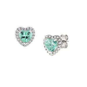 Boucles d'oreilles Amen Femme Dolce cuore in Argent Zircone ETICUBVAZ - ETICUBVAZ